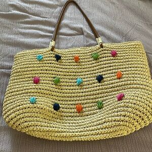 Adorable nwot straw bag